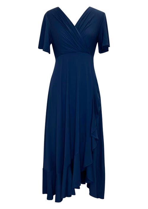 Alie Street London Waterfall Dress In Blue