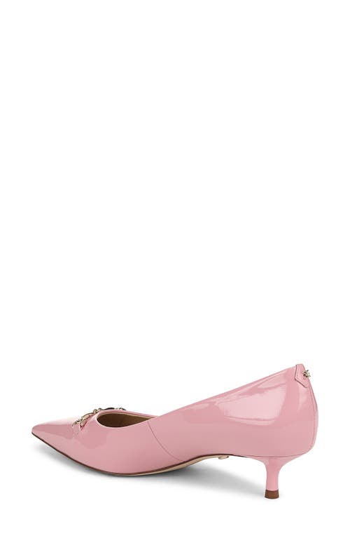 Sam Edelman Kaya Pointed Toe Kitten Heel Lolita Pink Leather