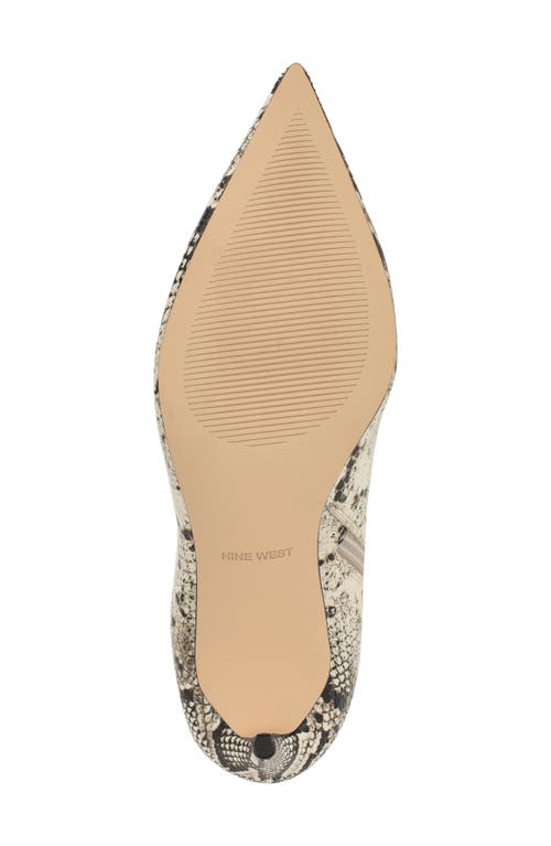 Nine West Cook Pointed Toe Knee High Boot In Animal Print