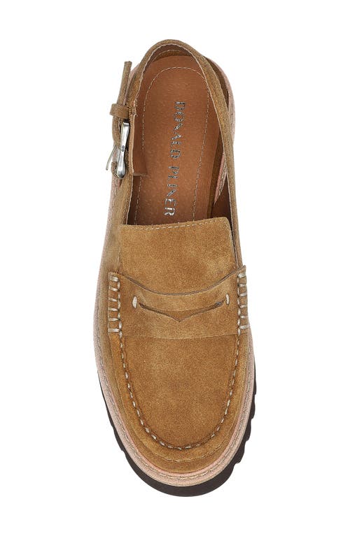 Donald Pliner Slingback Moc Toe Loafer In Saddle