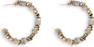 SAACHI Beaded Hoop Earrings