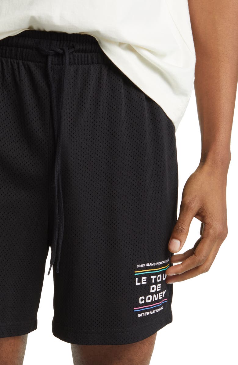 CONEY ISLAND PICNIC Tour de Coney Mesh Shorts, Alternate, color,