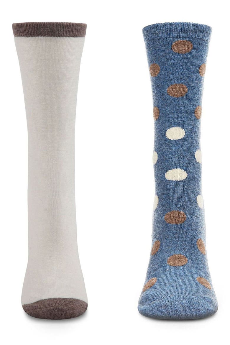 Assorted 2-Pack Crew Socks, Alternate, color, BLUE