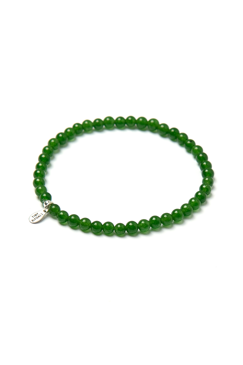 Jade Energy Bracelet, Main, color, Dark Green