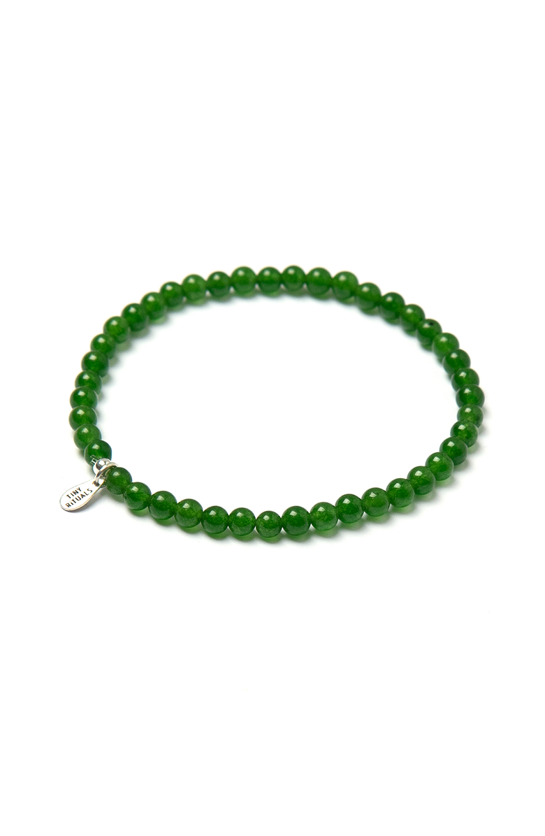 Tiny Rituals Jade Energy Bracelet, Main, color, Dark Green