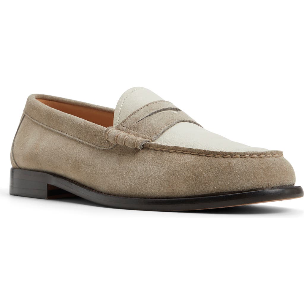 Brooks Brothers Campus Penny Loafer In Taupe