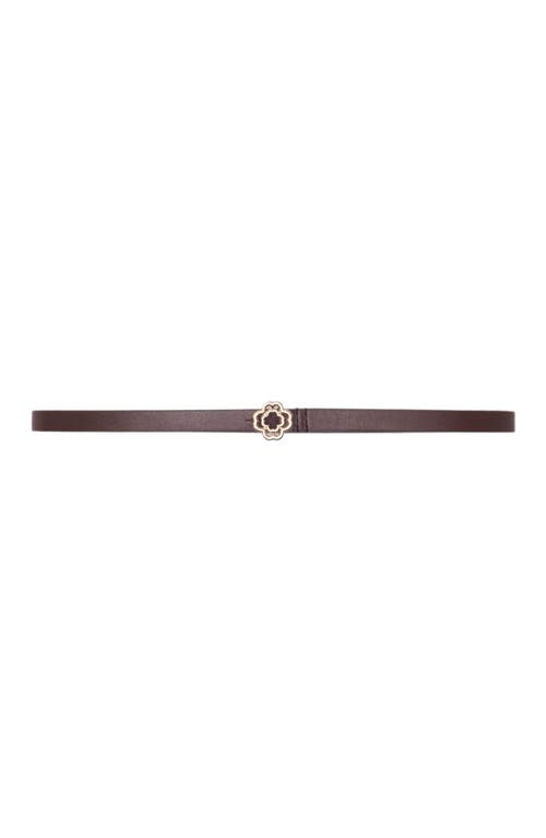 Maje Ceinture Fine Clover In Brown