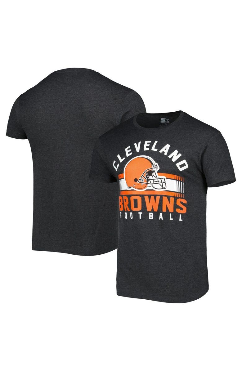 STARTER Men's Starter Heathered Black Cleveland Browns Prime Time T-Shirt, Main, color, 
