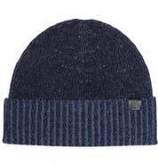 Bruno Magli Marled Ribbed Cuff Cashmere Beanie
