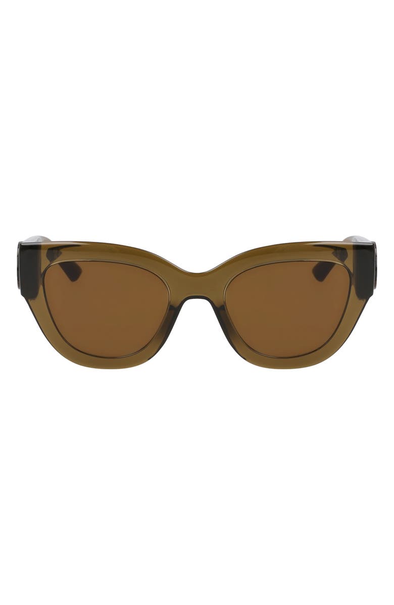 Longchamp 52mm Cat Eye Sunglasses, Main, color, Khaki