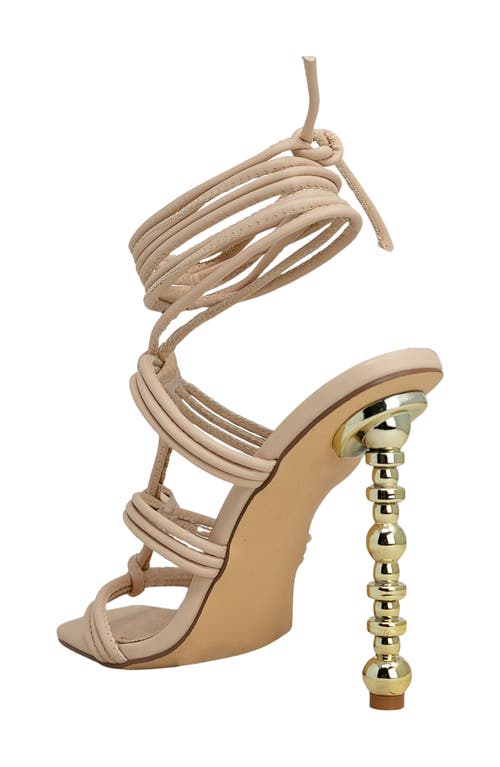 Chase & Chloe Chase And Chloe Geneva Strappy Ankle Wrap Elegant Sandal