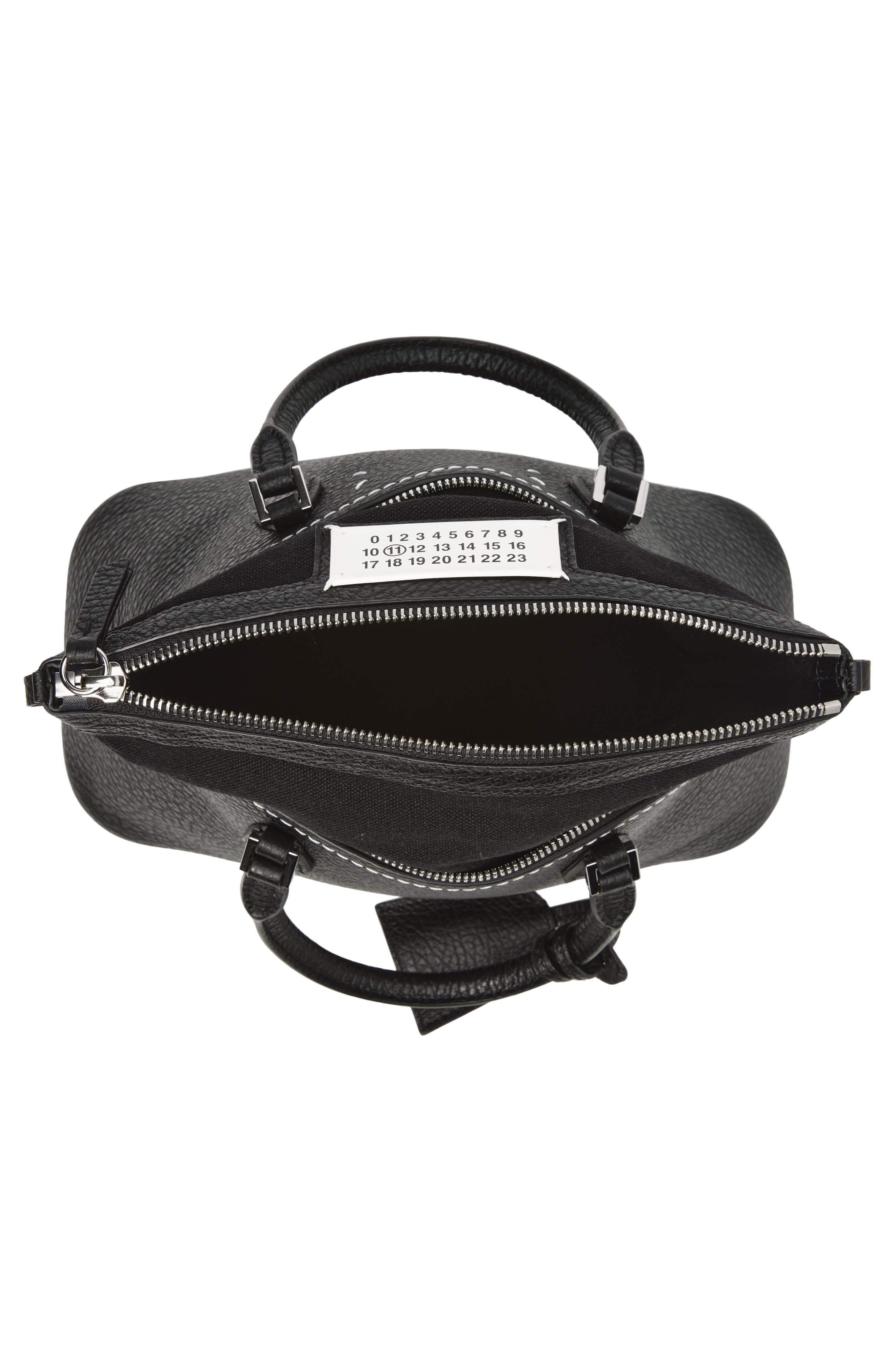 Maison Margiela Mini 5AC Classique Leather Handheld Bag, Alternate, color, Black