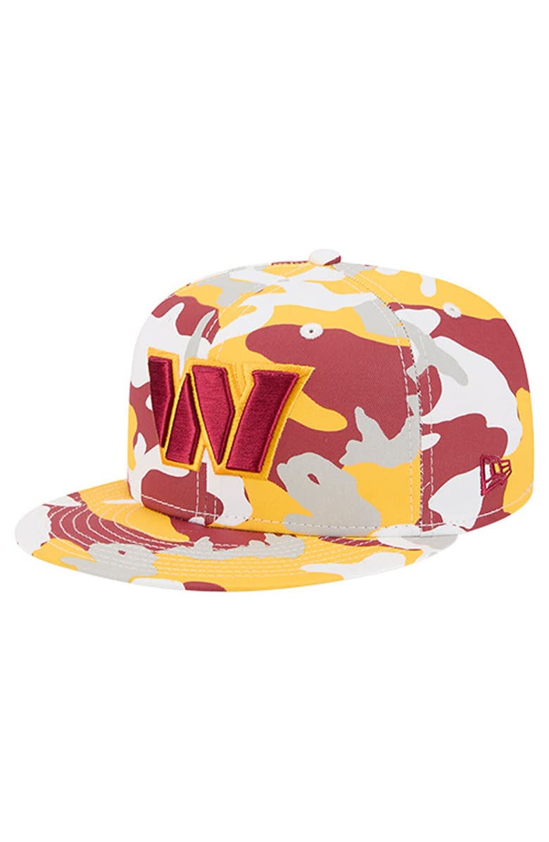 New Era Men
s New Era  Gold/Burgundy Washington Commanders 59FIFTY Fitted Hat, Main, color, Gold