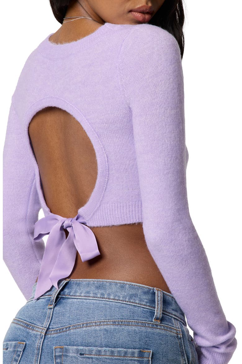 Tie Back Bow Pullover, Alternate, color, MILLIE LAVENDER