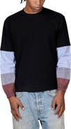 PLEASURES Mix Print Long Sleeve T-Shirt