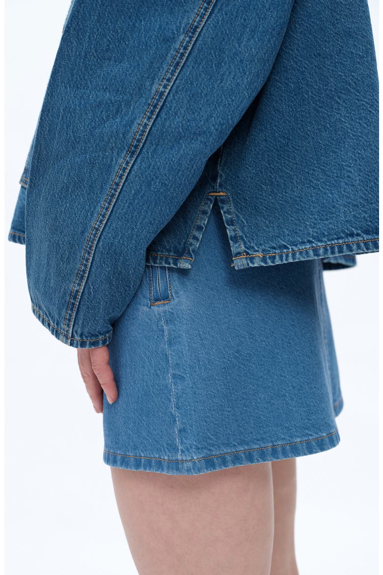 Relaxed Ombé Denim Popover Shirt, Alternate, color, MEDIUM BLUE