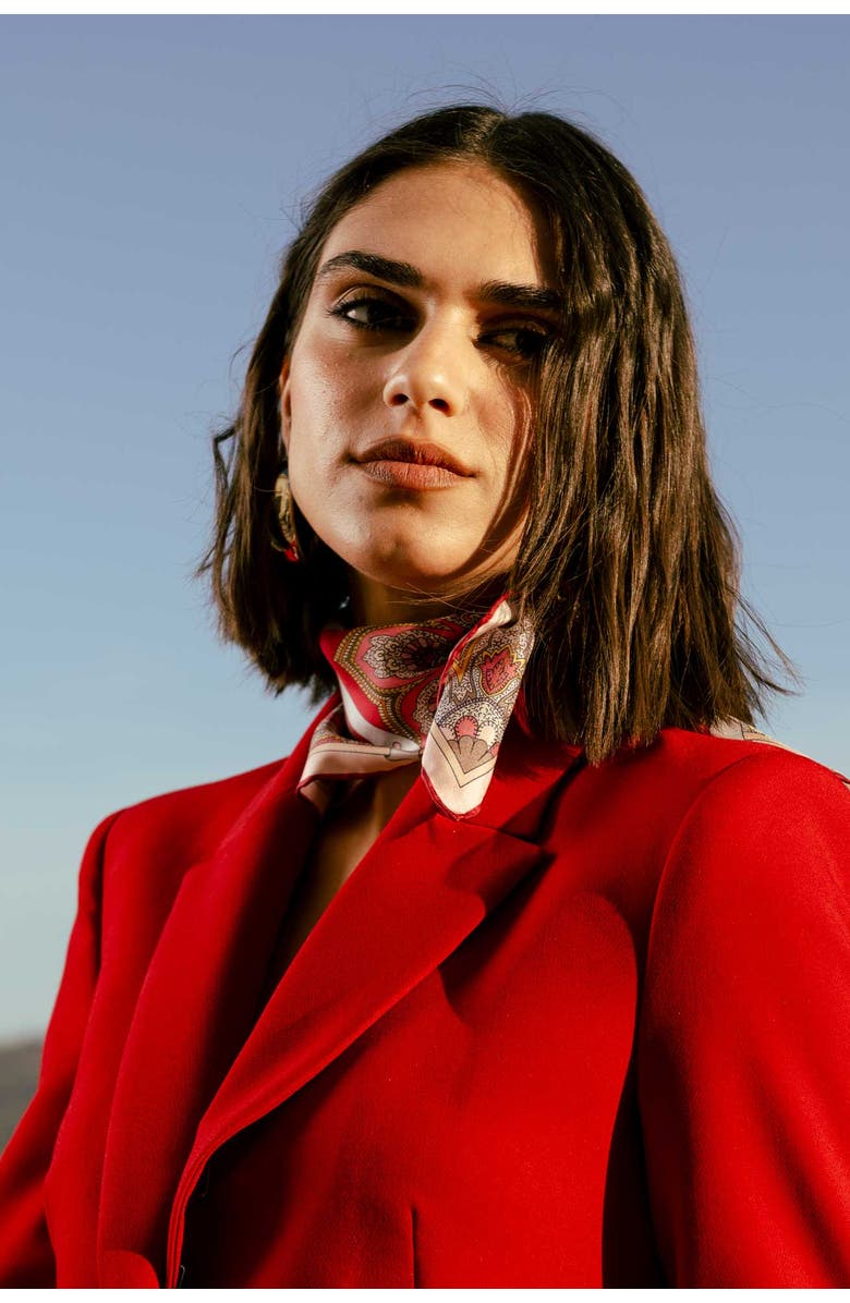 Elizabetta Francesca - Silk Bandana, Alternate, color, Cherry Red