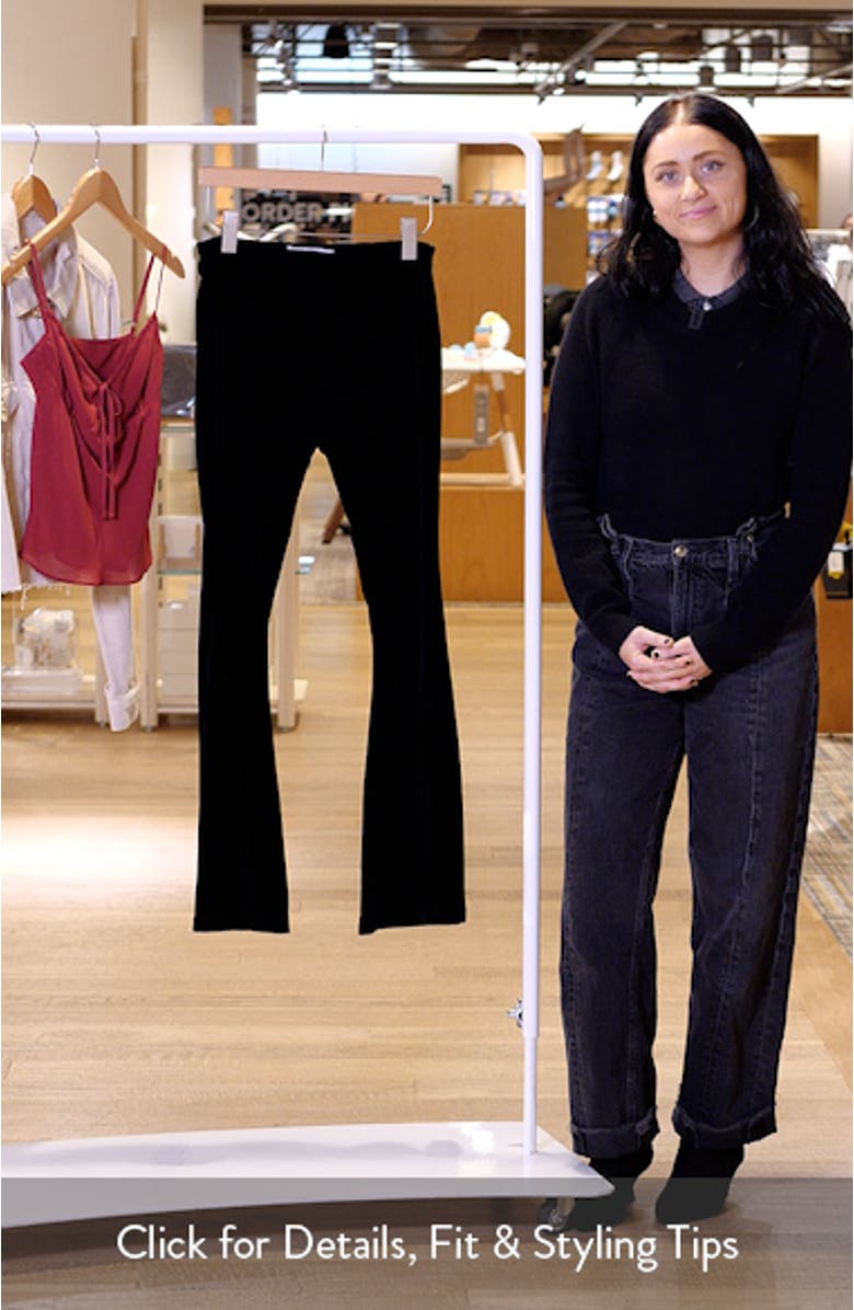 Abby Velveteen Flare Pants, sales video thumbnail