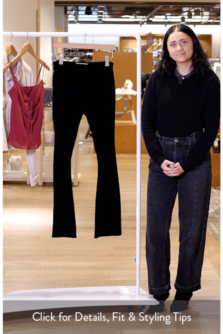 Abby Velveteen Flare Pants video