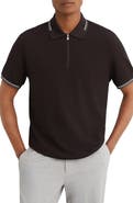 Reiss Vale Half Zip Polo Shirt