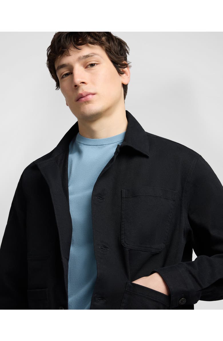 Onia Twill Chore Jacket, Alternate, color, Black