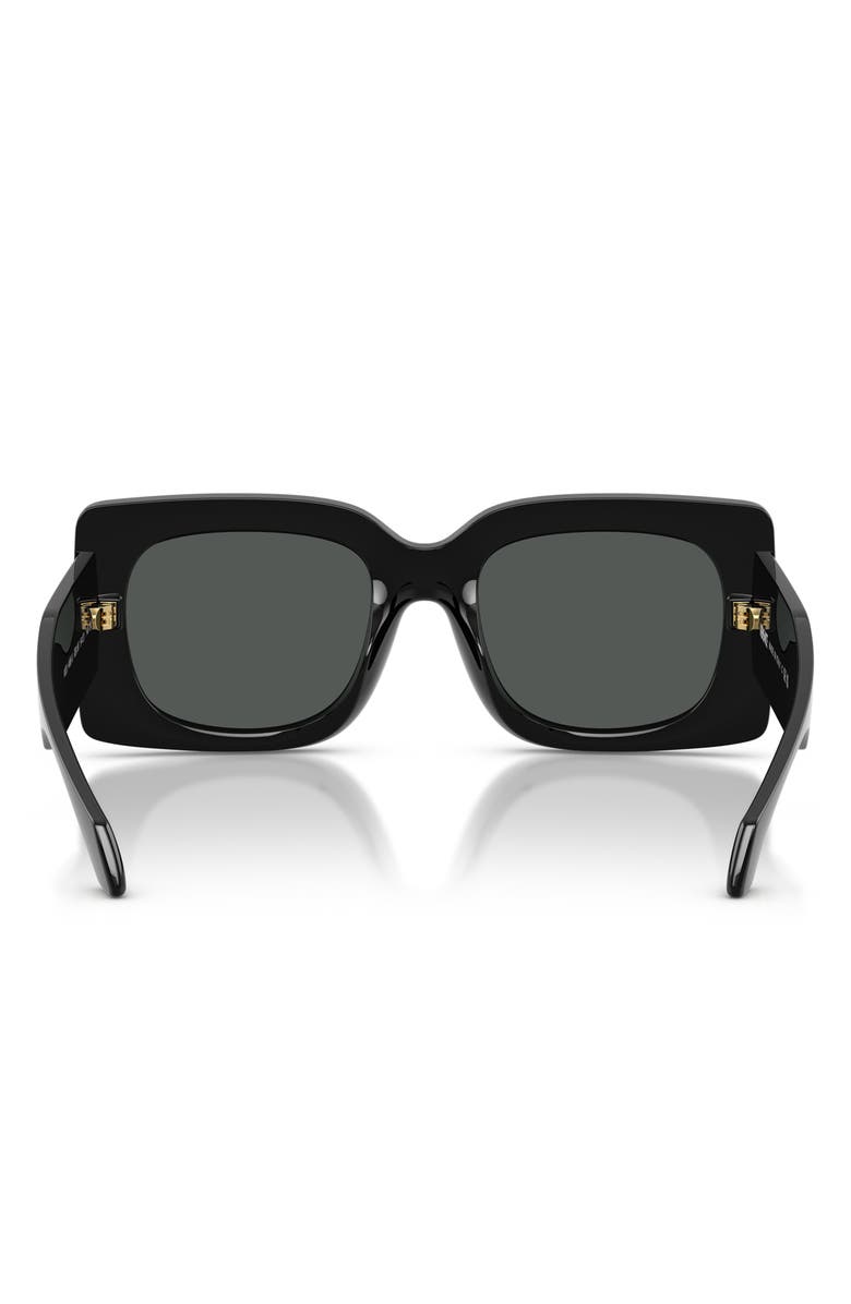Versace 54mm Square Sunglasses, Alternate, color, Black / Dark Grey