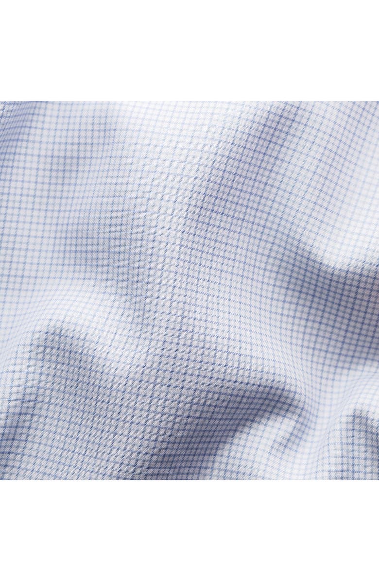 Eton Slim Fit Check Stretch Cotton Blend Dress Shirt, Alternate, color, 