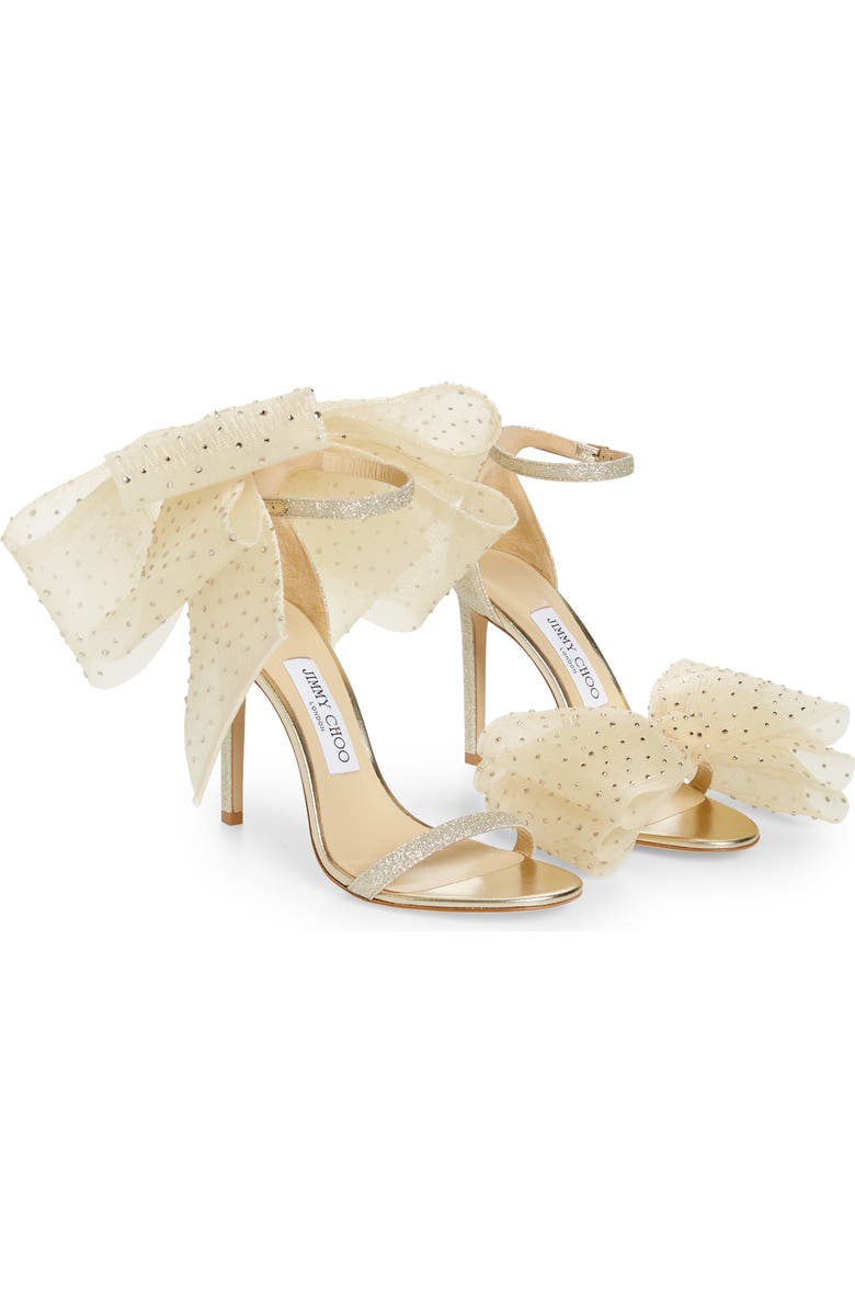 Jimmy Choo Aveline Bow Ankle Strap Sandal, Main, color,