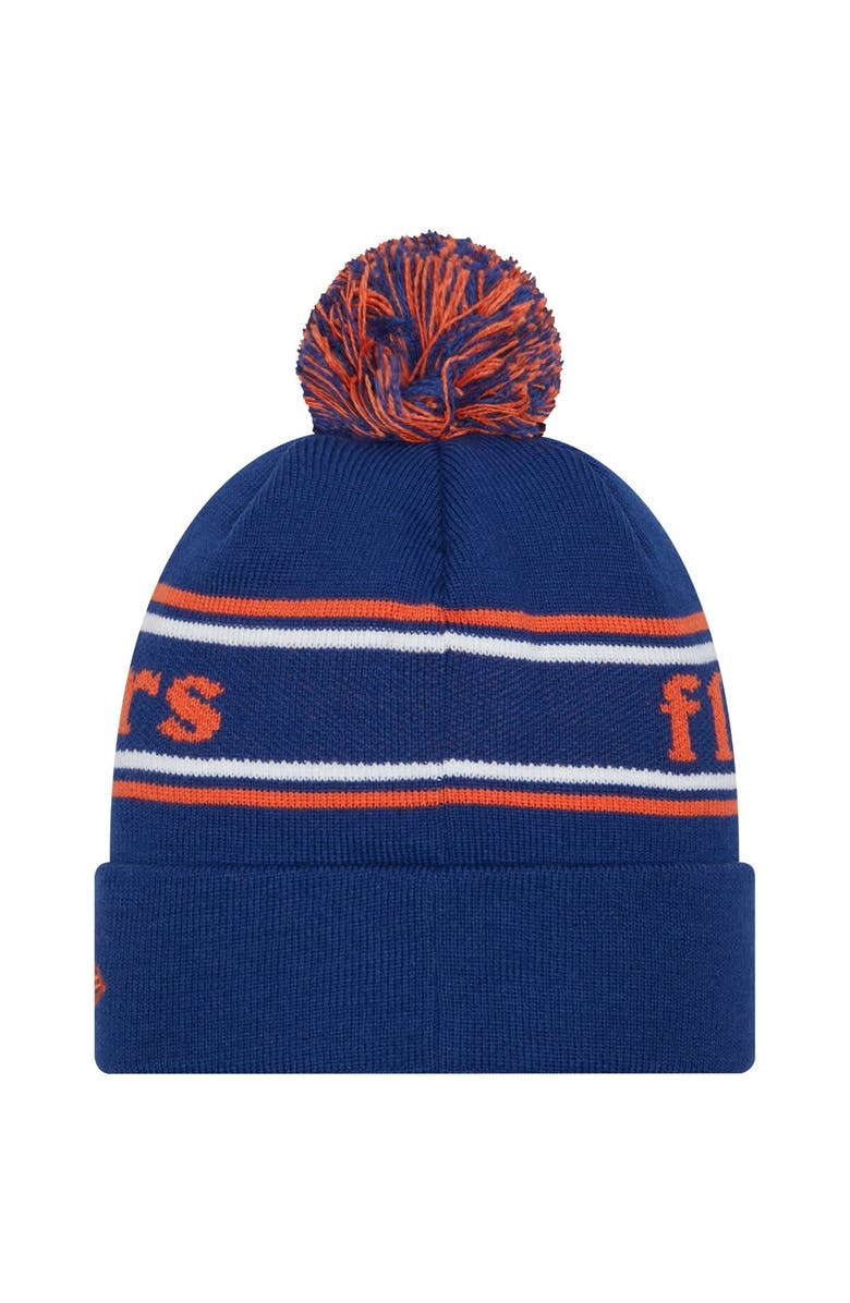 New Era Men's New Era Royal Florida Gators Marquee Cuffed Knit Hat with Pom, Alternate, color, Royal