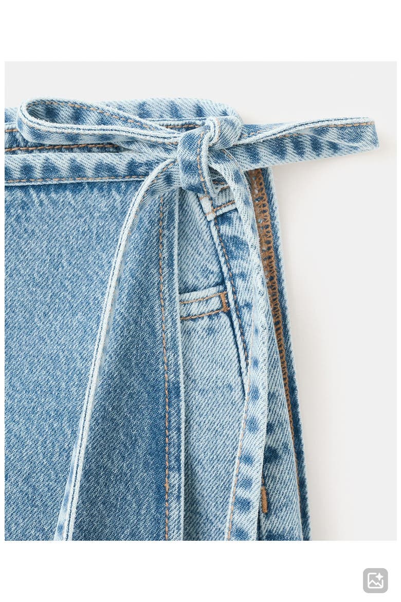 Convertible Denim Skort, Alternate, color, LIGHT BLUE