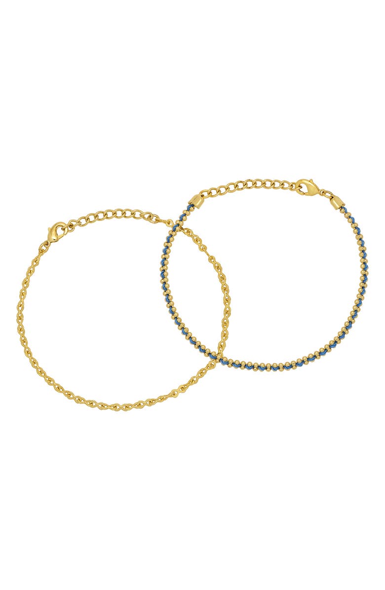 Estella Bartlett Set of 2 Bracelets, Alternate, color, Gold