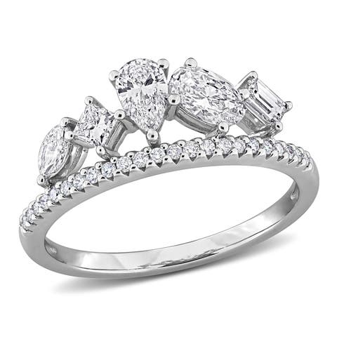 4/5 CTW Lab Grown Diamond Crown Ring in 14k