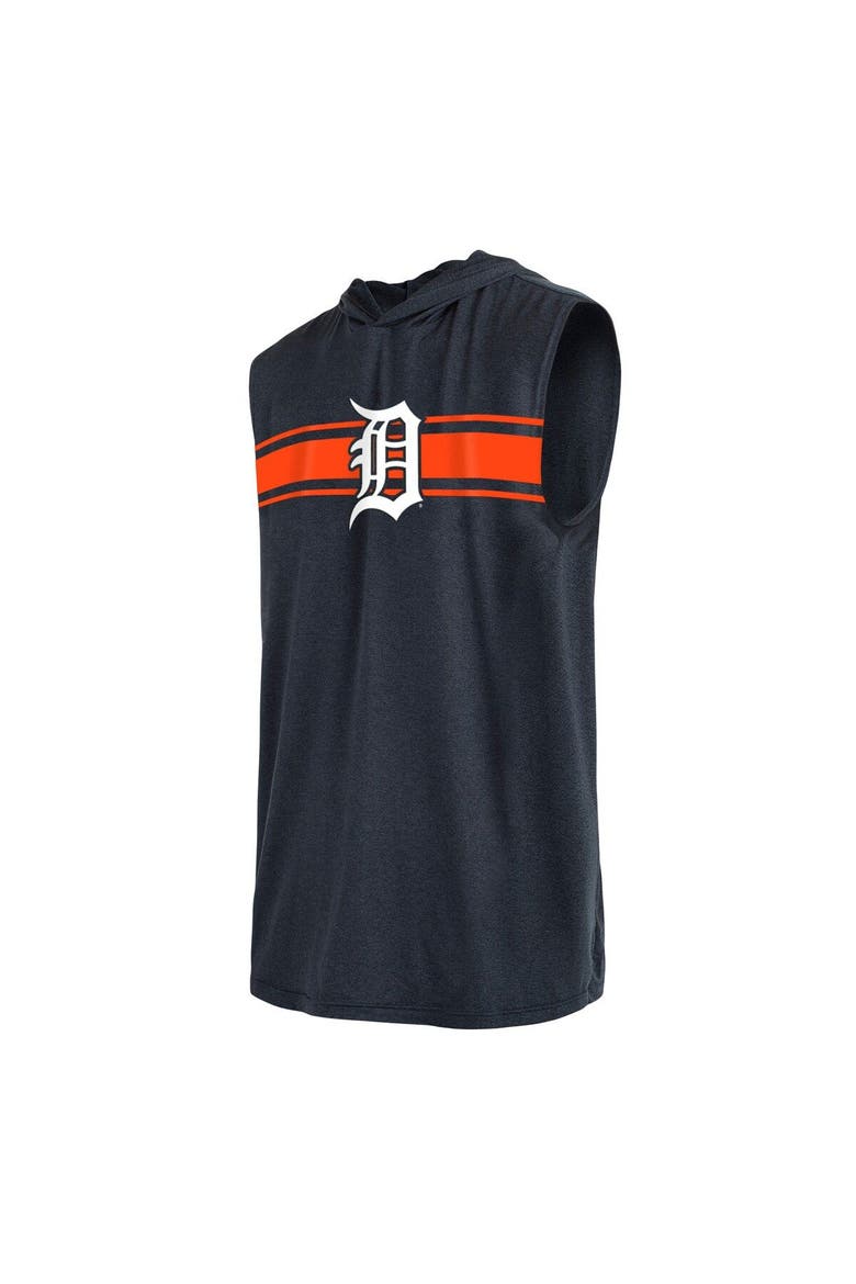 Men's New Era Navy Detroit Tigers Sleeveless Pullover Hoodie, Alternate, color, Navy