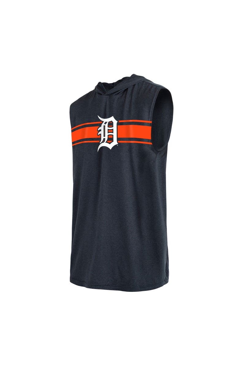 New Era Men's New Era Navy Detroit Tigers Sleeveless Pullover Hoodie, Alternate, color, 