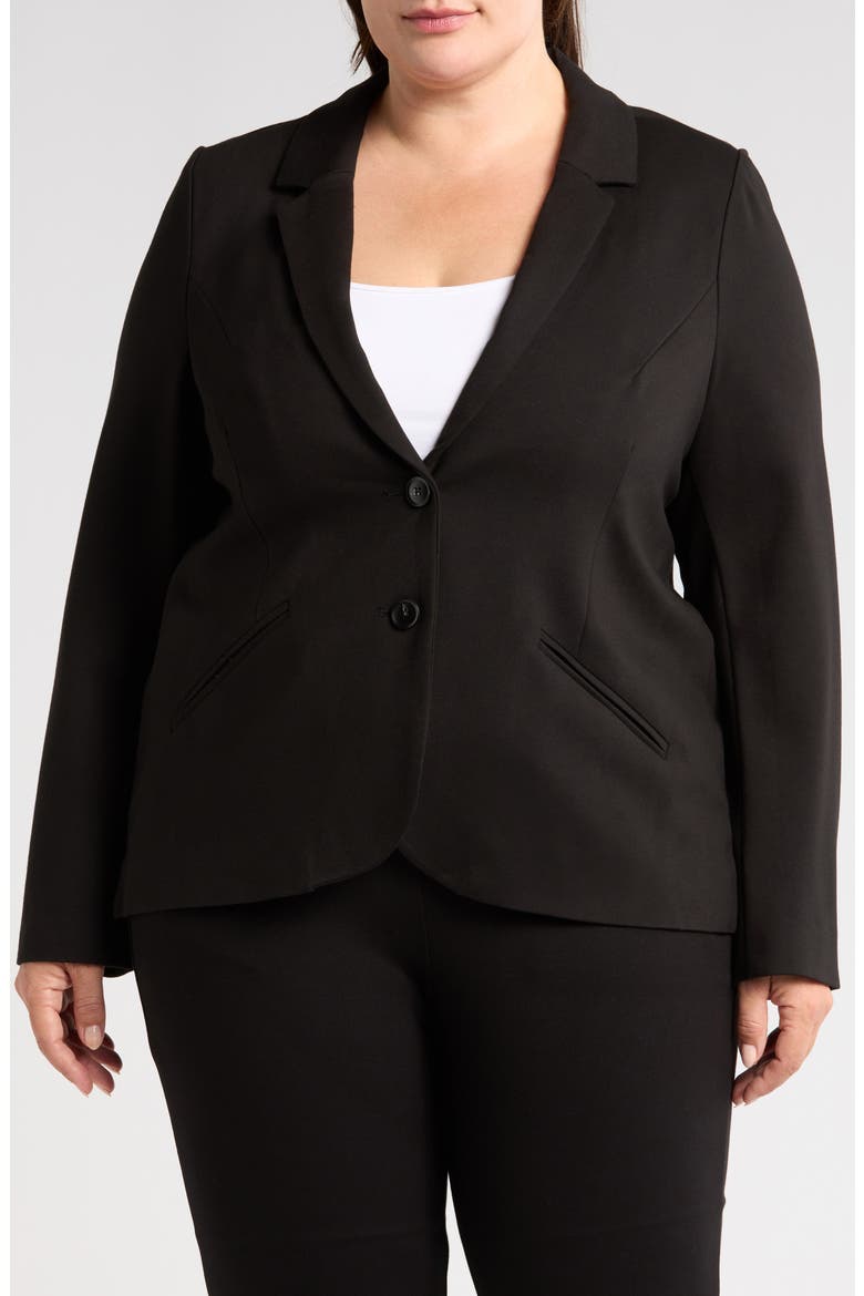 Beas Ponte Blazer, Alternate, color, BLACK