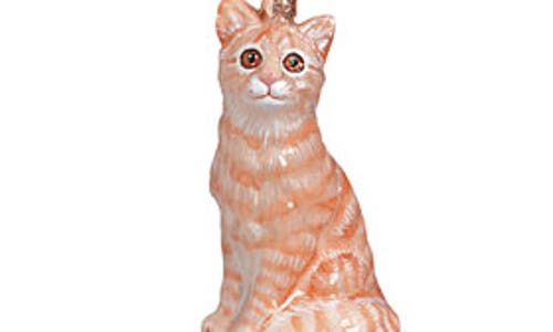 Joy To The World Collectibles 'american Shorthair' Cat Ornament In Brown