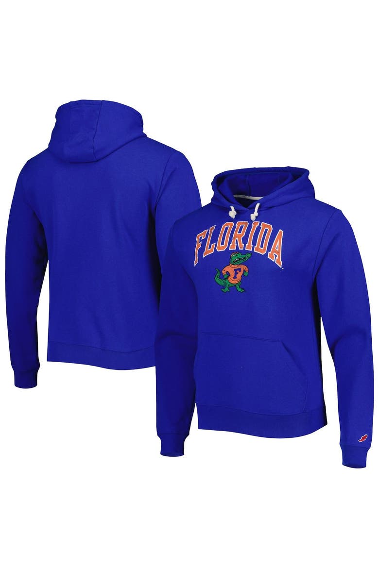 Men's League Collegiate Wear Royal Florida Gators Arch Essential Pullover Hoodie, Main, color, Royal