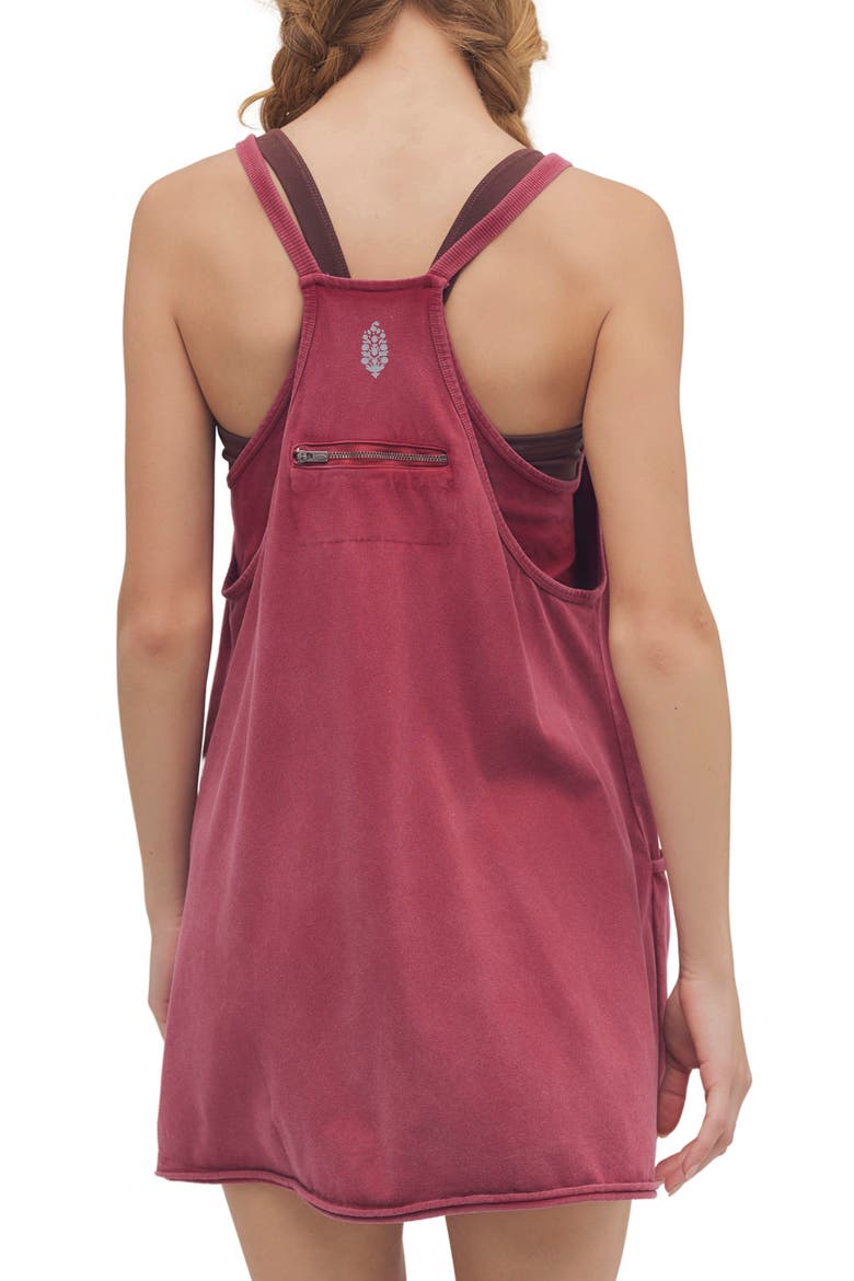 FP Movement Hot Shot Racerback Romper, Alternate, color, BRICK