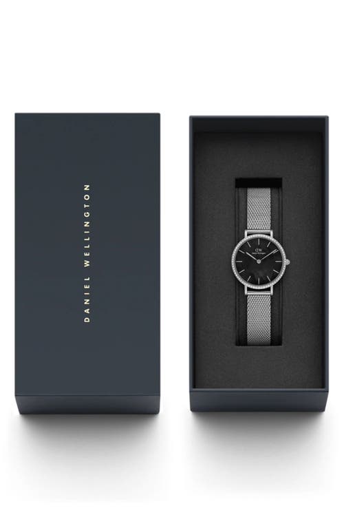 Daniel Wellington Petite Lumine Mesh Strap Watch, 28mm In Silver