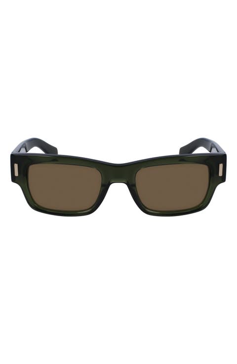 Rivets 53mm Rectangular Sunglasses