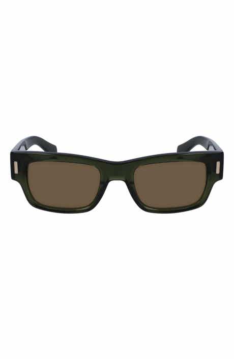 FERRAGAMO Rivets 53mm Rectangular Sunglasses