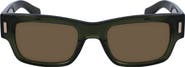 FERRAGAMO Rivets 53mm Rectangular Sunglasses