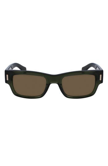 Ferragamo Rivets 53mm Rectangular Sunglasses