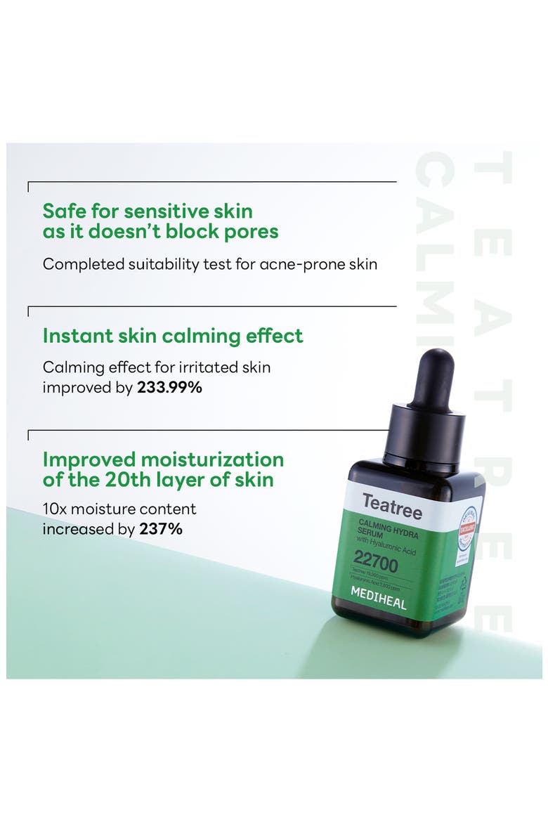 Teatree Calming Hydra Serum, Alternate, color, DARK GREEN