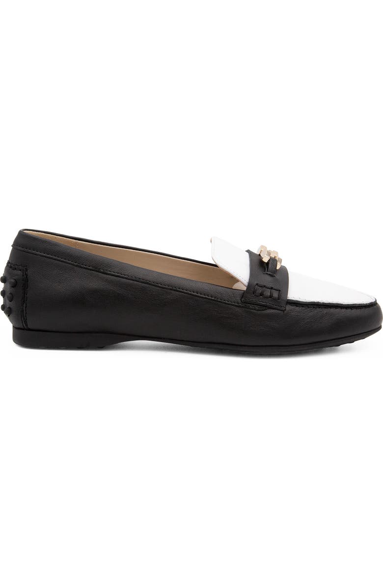 Amalfi by Rangoni Danzante Loafer, Alternate, color, Black/ White Piumalux