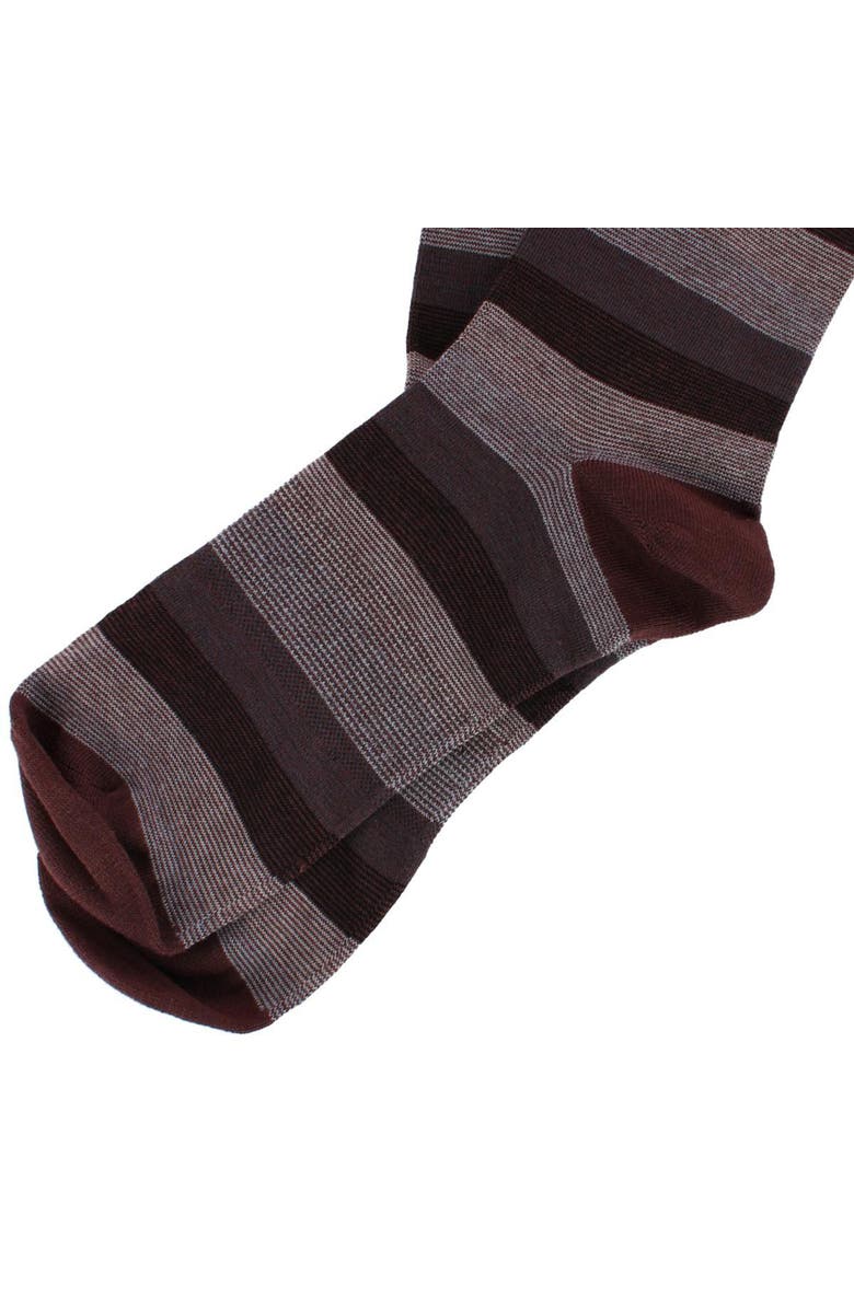 DeadSoxy Men's Thick Stripe Mid-Calf Premium Novelty Dress Socks, Alternate, color, Multiple