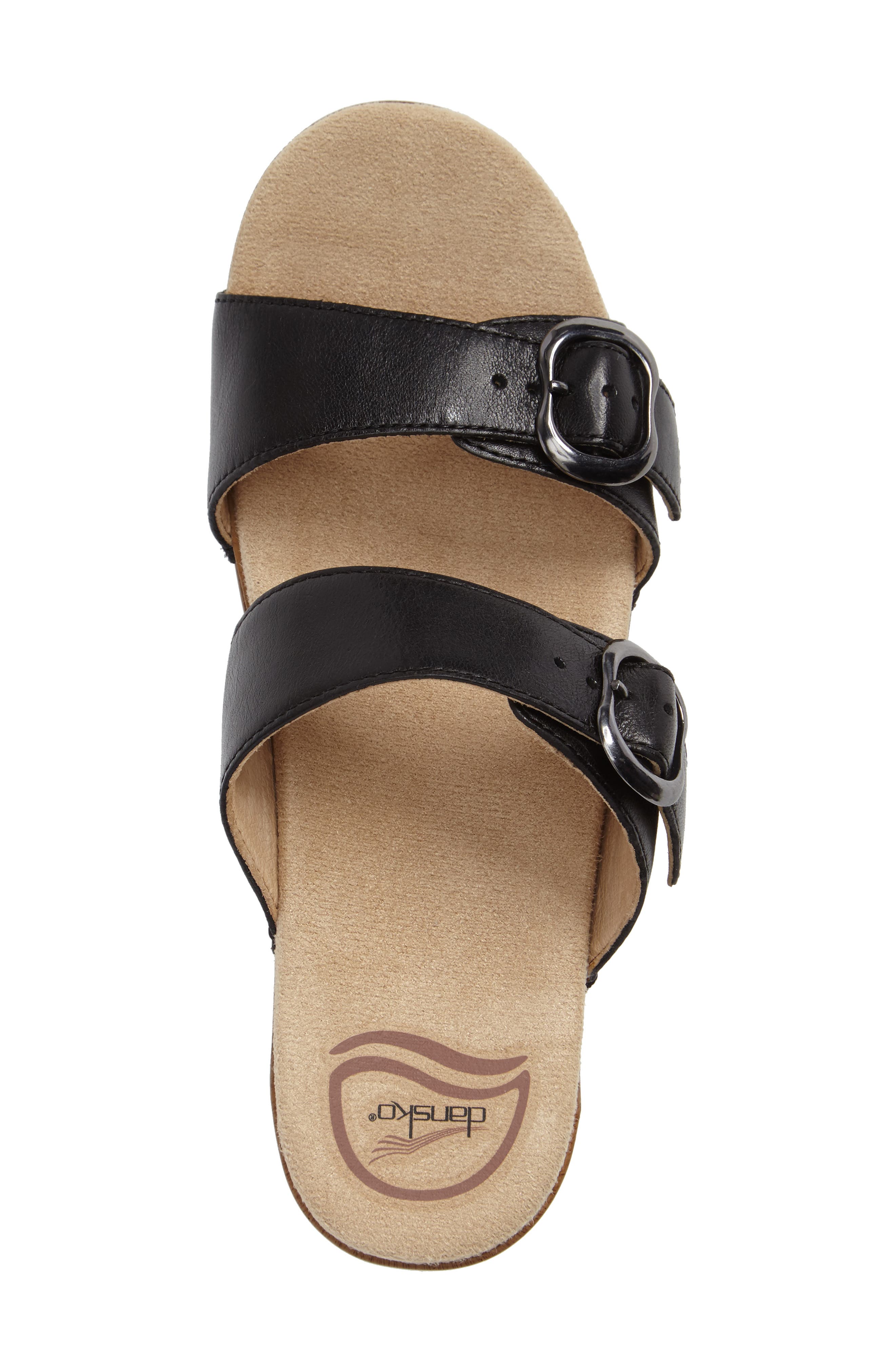 Sophie Slide Sandal, Alternate, color, BLACK FULL GRAIN LEATHER