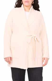 Vince Camuto Shawl Collar Belted Cardigan