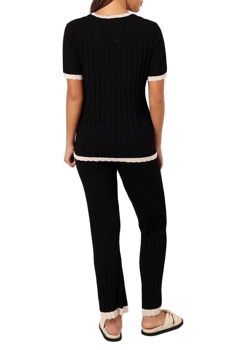 Petal & Pup Henrie Contrast Trim Top & Pants Set, Alternate, color, 