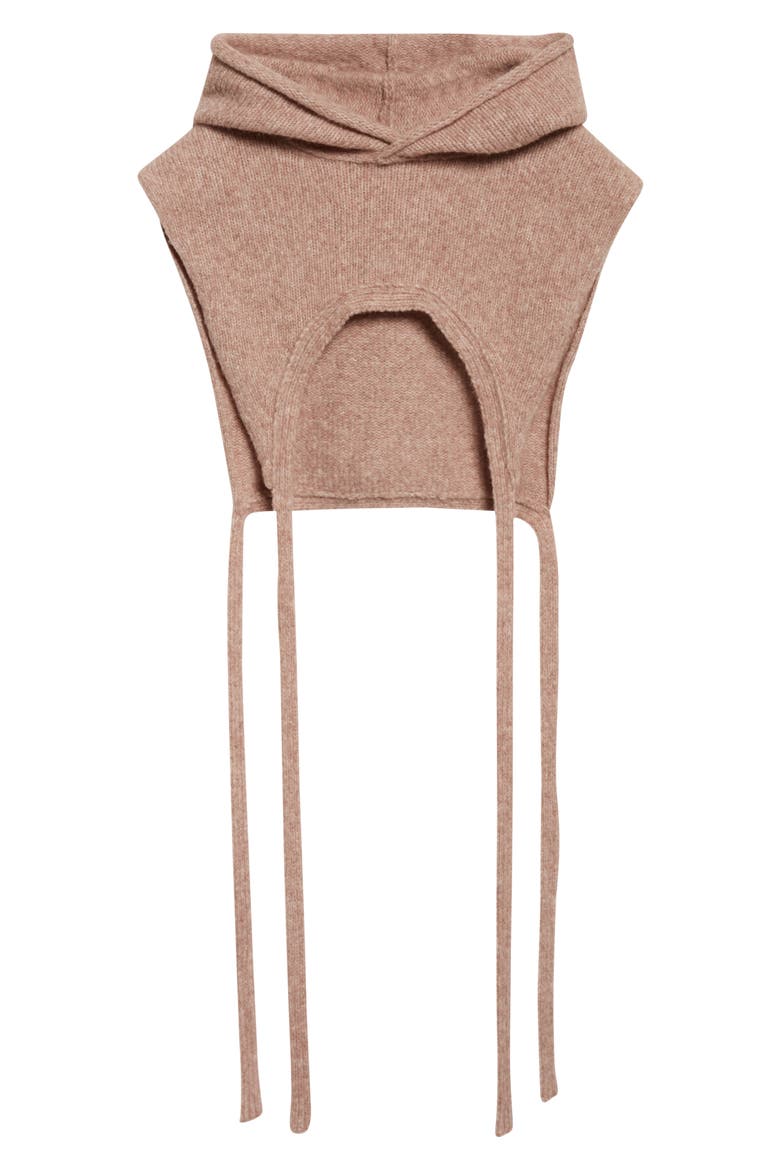 Hooded Wool Blend Dickie, Alternate, color, MAUVE MELANGE